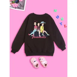 NUSYL Girls Printed Oversized Sweatshirt-picture-26