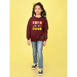 NUSYL Girls Printed Sweatshirt-picture-36