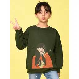 NUSYL Girls Printed Sweatshirt-picture-31