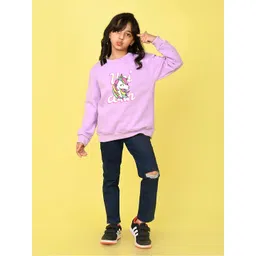 NUSYL Girls Printed Sweatshirt image 1