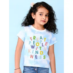 NUSYL Girls Typography Dyed T-shirt-picture-14