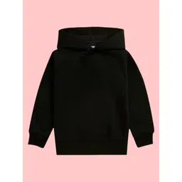 NUSYL Girls Typography Printed Hooded Long Sleeves Fleece Pullover-picture-32