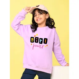 NUSYL Girls Typography Printed Oversized Sweatshirt-picture-35
