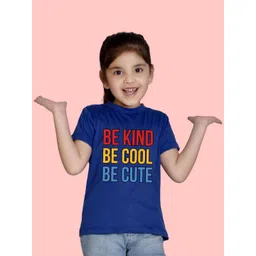 NUSYL Girls Typography Printed Pack Of 3 Round Neck Cotton T-shirt-picture-34