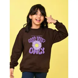 NUSYL Girls Typography Printed Pullover Oversized Sweatshirt-picture-13