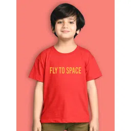 NUSYL Girls Typography Printed Short Sleeve Round Neck Oversized T-shirts-picture-24