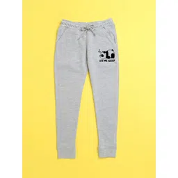 NUSYL Grey Solid Joggers-picture-55