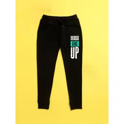 NUSYL Kids Black Printed Joggers-picture-11