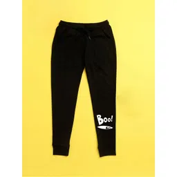 NUSYL Kids Black Printed Joggers-picture-13