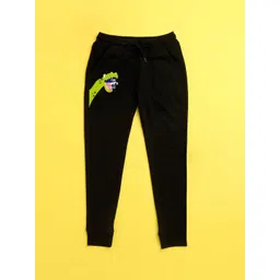 NUSYL Kids Black Printed Joggers-picture-26