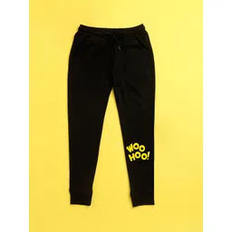 NUSYL Kids Black Printed Joggers-picture-22