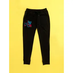 NUSYL Kids Black Printed Joggers-picture-28