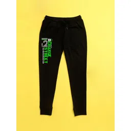 NUSYL Kids Black Printed Joggers-picture-23