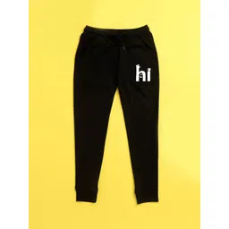 NUSYL Kids Black Typography Printed Joggers-picture-19
