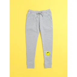 NUSYL Kids Grey Printed Joggers-picture-47