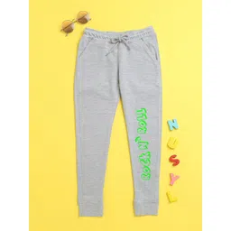 NUSYL Kids Grey Printed Joggers-picture-14