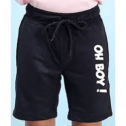 NUSYL Oh Boy Printed Shorts - Black-picture-12
