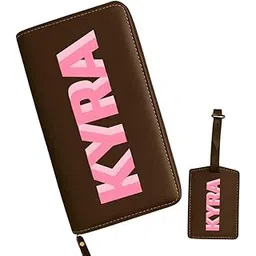 nutcase Passport Pouch for Travel & Luggage Tag with Name – Brown Faux Leather Travel Wallet for Cash and Cards-picture-47