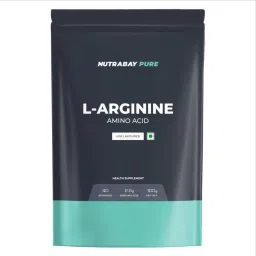 Nutrabay Pure 100% L-Arginine Powder - Muscle Building Amino Acid, Faster Recovery, Reduce Fatigue & Build Endurance, Pre Workout supplement for Men & Women - 100g, Unflavoured-image-41
