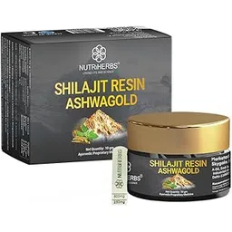 NUTRI HERBS Shilajit Resin Ashwagold 10 G Pure Himalayan Shilajit|Stamina,Energy & Muscle Building Supplement|Ayurvedic Stamina Booster With Ashwagandha & Swarna Bhasma|1 Count,10 Grams-image-40