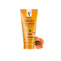 NutriGlow Naturals Papaya Face Wash with Niacinamide Orange Peel- 100gm-picture-12