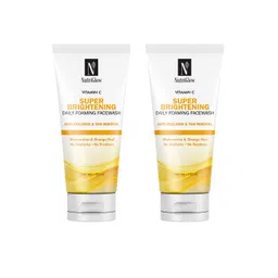 NutriGlow Set of 2 Vitamin C Super Brightening Daily Foaming Face Wash - 100 ml each-picture-27