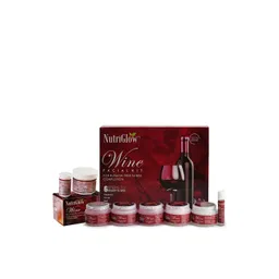 NutriGlow Sustainable Set of Wine Facial Kit 250 g + 10 ml & Wine Bleach Cream 43 g-picture-19