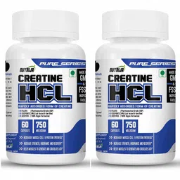 NutriJa Creatine HCL 750mg,  Unflavoured (Pack of 2)  60 capsules -picture-13