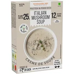 Nutrisnacksbox Italian Mushroom Soup and Granola Protein Cookies | Healthy Soup with Protein & Fibers and Crunchy Cookies Combo (Pack of 6)-picture-24