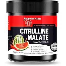 Nutrition Planet Citrulline Malate for Pre/Post Workout Recovery (Watermelon - 100g, 16 Servings)-picture-16