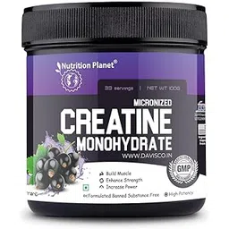 Nutrition Planet Micronized Creatine Monohydrate (Black Currant, 100g / 0.22 Lb, 33 Servings)-picture-25