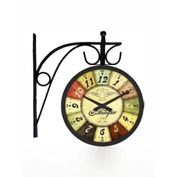 Nutts Black & Red Double Sided Analogue Vintage Wall Clock-picture-41