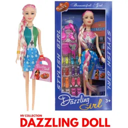 nv collection Doll with Beautiful Braided Hair & Cute Purse – Great for Pretend Play-picture-22