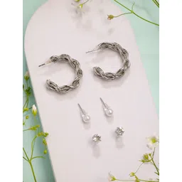 NVR Contemporary Half Hoop Earrings-picture-31