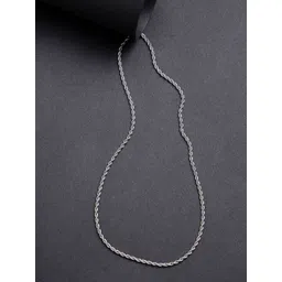 NVR Girls German Silver Silver-Plated Handcrafted Chain image 1