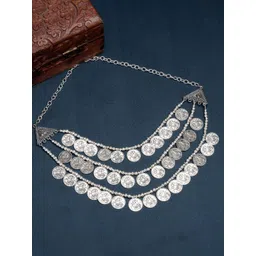 NVR Girls German Silver Silver-Plated Handcrafted Necklace-picture-10