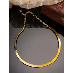 NVR Gold Plated Choker Necklace for Women-picture-25