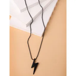 NVR Rhodium-Plated Contemporary Pendants with Chains-picture-34