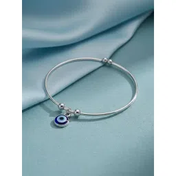 NVR Silver Evil Eye Adjustable Bracelet for Women-picture-18