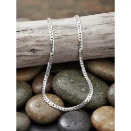 NVR Silver Plated Stainless Steel Chain for Men-picture-18