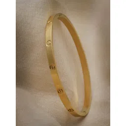 NVR Unisex Gold-Plated Kada Bracelet-picture-23