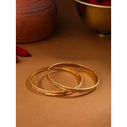 NVR Women's Set Of 4 Gold-Plated Traditional Bangles-picture-46