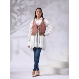 Nyaro Brown Embroidered Jacket-picture-30