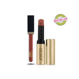 Nykaa Cosmetics Matte to Last Lipstick + Liquid Lipstick Bestseller Combo- Madras Kaapi-picture-13