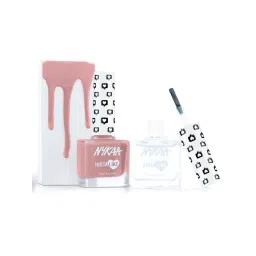 Nykaa Cosmetics Nail Enamel - Top Creator + Nude Ootd-picture-25