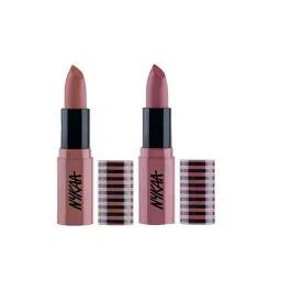 Nykaa Cosmetics So Creme Bestseller Creamy Matte Lipstick Duo - Game on & Wakeup Makeup-picture-12