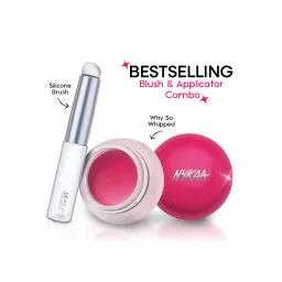 Nykaa Cosmetics Whipped Pudding Blush Pot - sweet whip & Silicone Applicator-picture-33