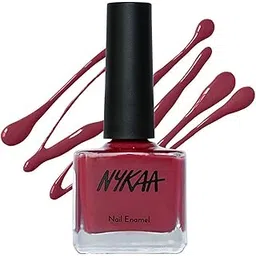 Nykaa Floral Carnival Nail Enamel - Rouge Rose (Shade No.137) (9ml)-picture-40