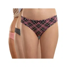 Nykd by Nykaa Bikini Panty With Covered Elastic-nyp112-assortment 4 Multi-Color (Pack of 3)-picture-17