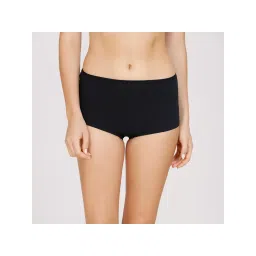 Nykd by Nykaa Soft stretch cotton Mid rise Boyshort Panty with full rear coverage-NYP082-Black-picture-17